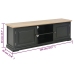 vidaXL Mueble para TV madera negro 120x30x40 cm