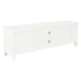 Mueble para TV de madera blanco 120x30x40 cm