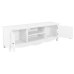 Mueble para TV de madera blanco 120x30x40 cm