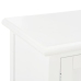 Mueble para TV de madera blanco 120x30x40 cm