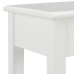 Mesa consola de madera blanco 110x35x80 cm