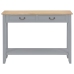 Mesa consola de madera gris 110x35x80 cm