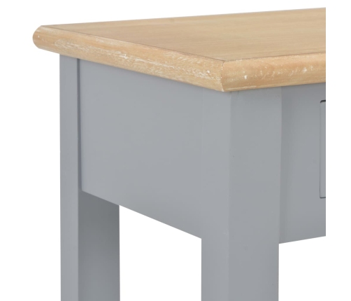 Mesa consola de madera gris 110x35x80 cm