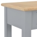 Mesa consola de madera gris 110x35x80 cm