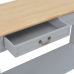 Mesa consola de madera gris 110x35x80 cm