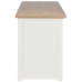 Mueble para TV de madera blanco 120x30x40 cm