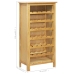 Botellero de madera maciza de roble 56x32x110 cm