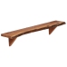 Estantes de pared 2 uds madera maciza de acacia 90x20x18 cm