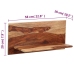 Estantes de pared 2 uds madera maciza de sheesham 58x26x20 cm