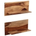 Estantes de pared 2 uds madera maciza de sheesham 58x26x20 cm