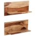 Estantes de pared 2 uds madera maciza de sheesham 58x26x20 cm