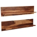 Estantes de pared 2 uds madera maciza de sheesham 118x26x20 cm