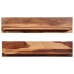 Estantes de pared 2 uds madera maciza de sheesham 118x26x20 cm