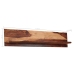 Estantes de pared 2 uds madera maciza de sheesham 118x26x20 cm