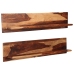 Estantes de pared 2 uds madera maciza de sheesham 118x26x20 cm