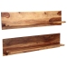 Estantes de pared 2 uds madera maciza de sheesham 118x26x20 cm