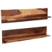 Estantes de pared 2 uds madera maciza de sheesham 118x26x20 cm