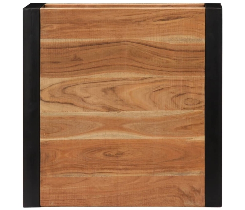 vidaXL Mesa de centro de madera maciza de acacia 60x60x40 cm