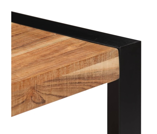 vidaXL Mesa de centro de madera maciza de acacia 60x60x40 cm