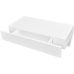 vidaXL Estantes de pared flotantes con cajones 2 uds blanco 48 cm