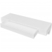 Estantes de pared flotantes con cajones 2 uds blanco 80 cm