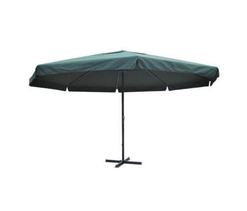 Sombrilla aluminio verde 500 cm