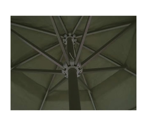 Sombrilla aluminio verde 500 cm