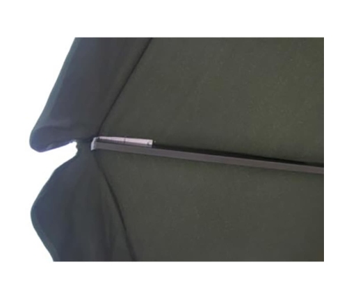 Sombrilla aluminio verde 500 cm