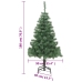 Árbol de Navidad artificial con soporte 180 cm 564 ramas