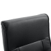 Sillón de masaje de cuero sintético negro