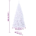 Árbol de Navidad artificial con soporte 620 ramas 180 cm