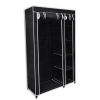 Armario plegable 110x45x175 cm negro