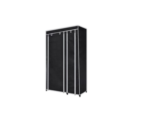 Armario plegable 110x45x175 cm negro