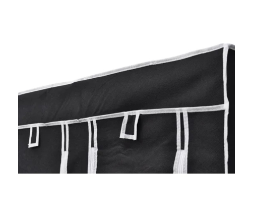 Armario plegable 110x45x175 cm negro