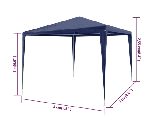 Carpa de fiestas azul 3x3