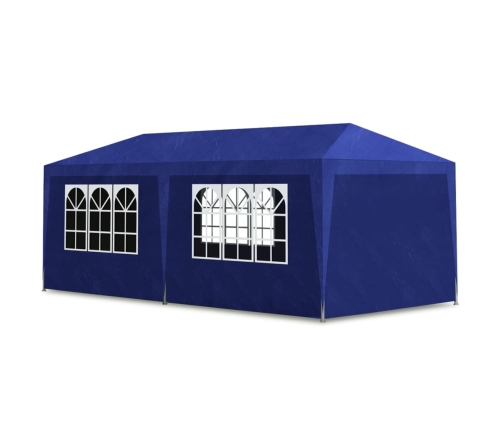Carpa para fiestas azul 3x6 m