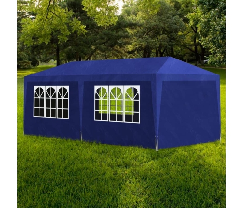 Carpa para fiestas azul 3x6 m