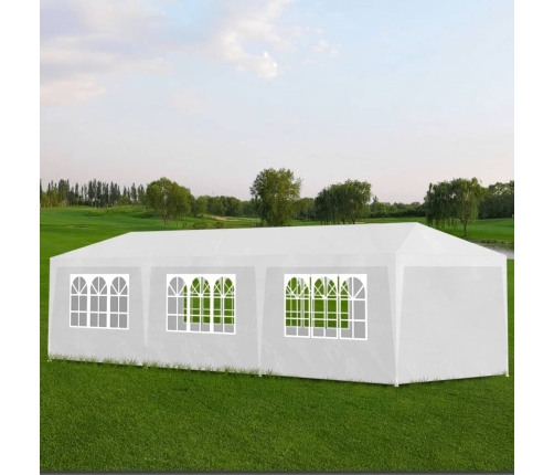 Carpa para fiestas blanco 3x9 m