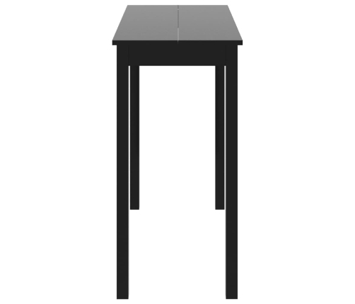 Mesa alta negra de MDF 115x55x107 cm