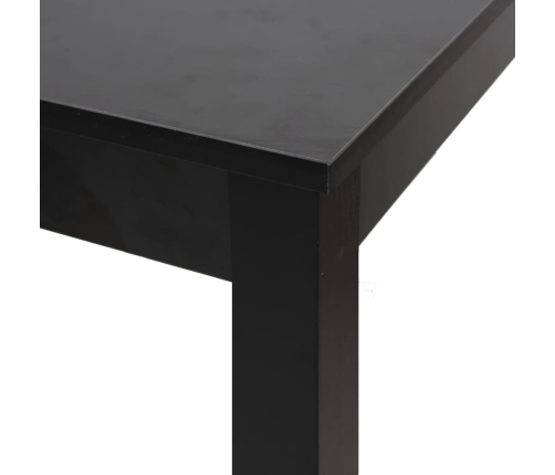 Mesa alta negra de MDF 115x55x107 cm