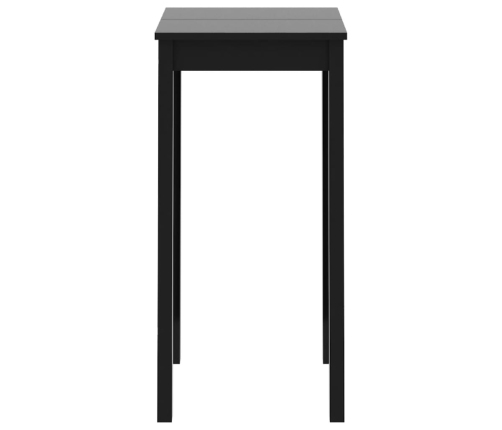 Mesa alta de bar MDF negra 55x55x107 cm