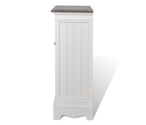 Mueble de 2 puertas y 1 cajón MDF blanco