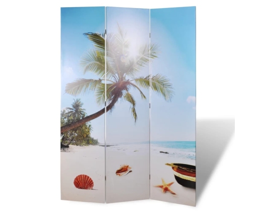 Biombo divisor plegable 120x170 cm playa