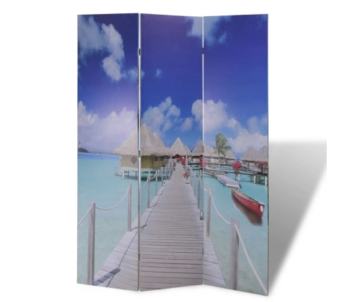 Biombo divisor plegable 120x170 cm playa