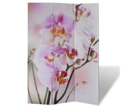 Biombo divisor plegable flores 120x170 cm