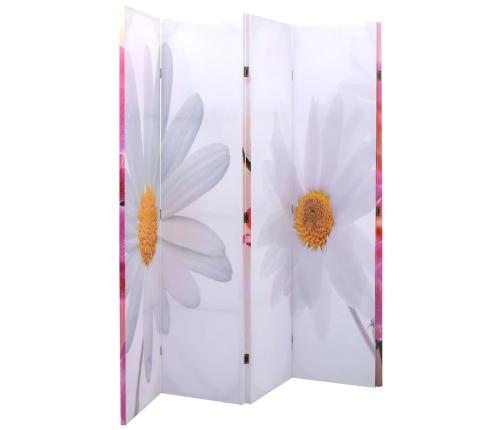 Biombo divisor plegable 200x170 cm flores