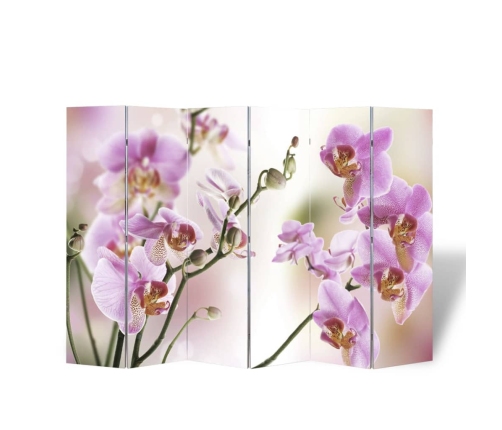 Biombo divisor plegable 217x170 cm flores