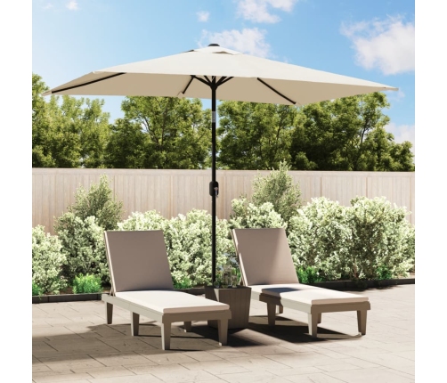 Sombrilla rectangular blanco arena 200x300 cm