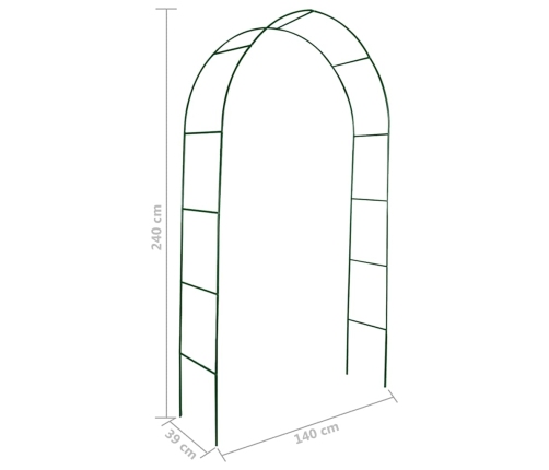 Arcos de jardín 2 unidades para plantas trepadoras