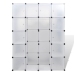 Armario modular con 14 compartimentos blanco 37x146x180,5 cm